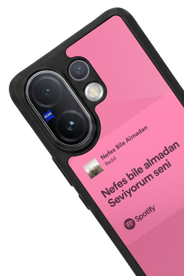 Vivo V60 Uyumlu Sarki Sozleri Tasarımlı Glossy Premium Kılıf