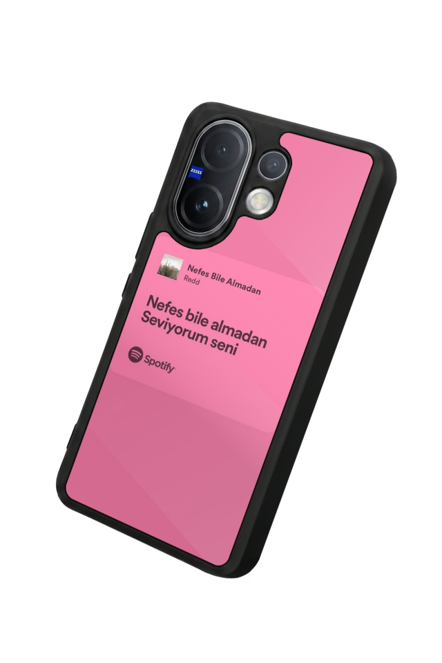 Vivo V60 Uyumlu Sarki Sozleri Tasarımlı Glossy Premium Kılıf