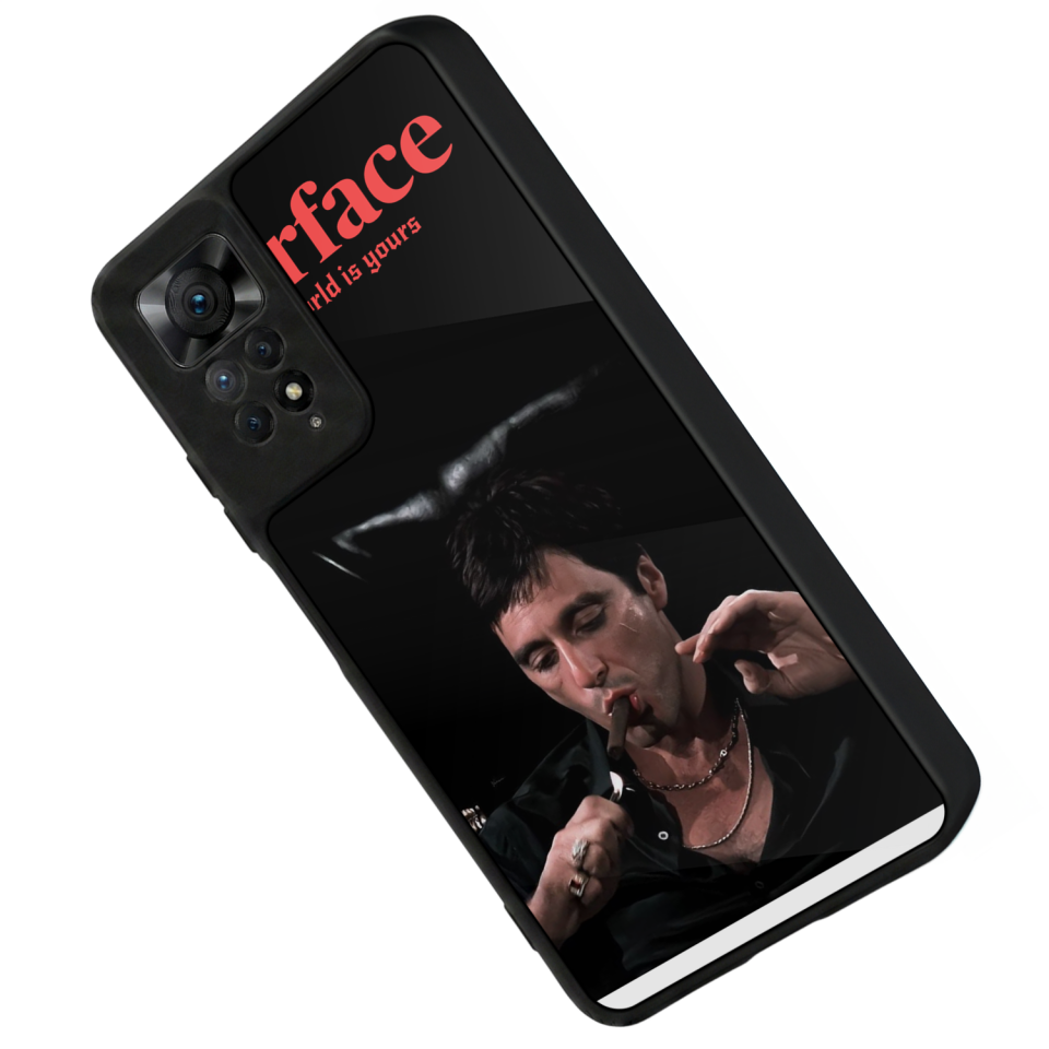 Xiaomi Redmi Note 11 Pro Uyumlu Scarface Tasarımlı Glossy Premium Kılıf