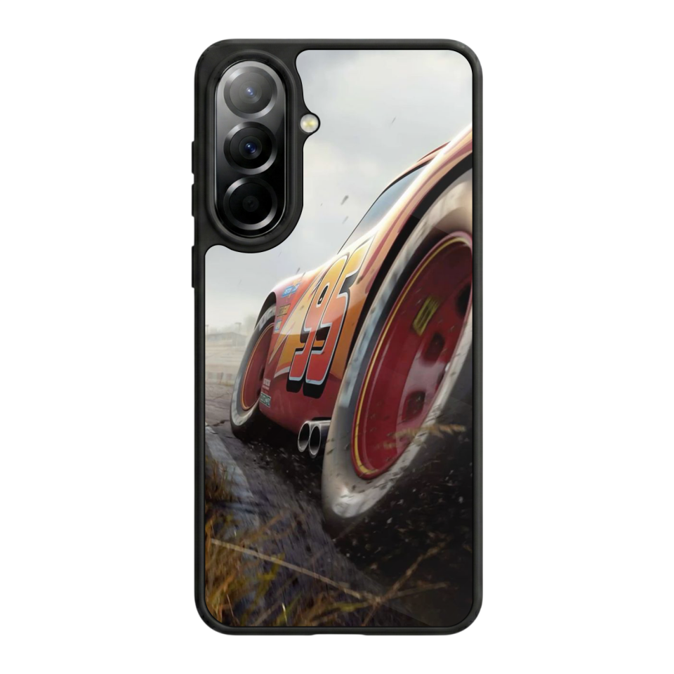 Samsung Galaxy A57 Uyumlu Şimsek McQueen Tasarımlı Glossy Premium Kılıf