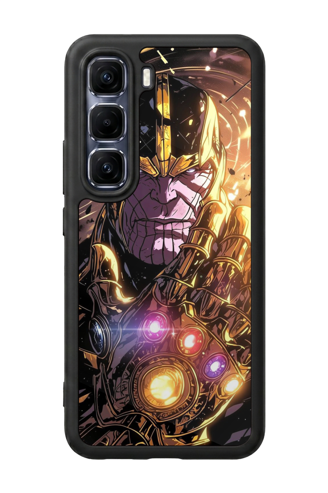 Infinix Hot 60 Pro Plus Uyumlu Thanos Tasarımlı Glossy Premium Kılıf