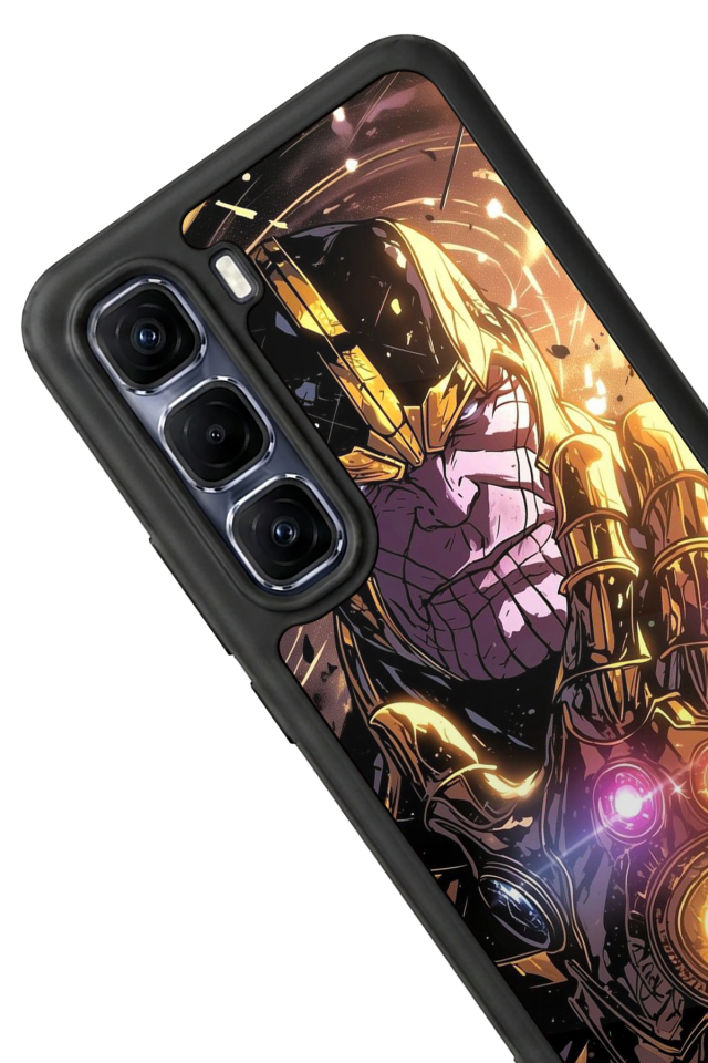 Infinix Hot 60 Pro Plus Uyumlu Thanos Tasarımlı Glossy Premium Kılıf