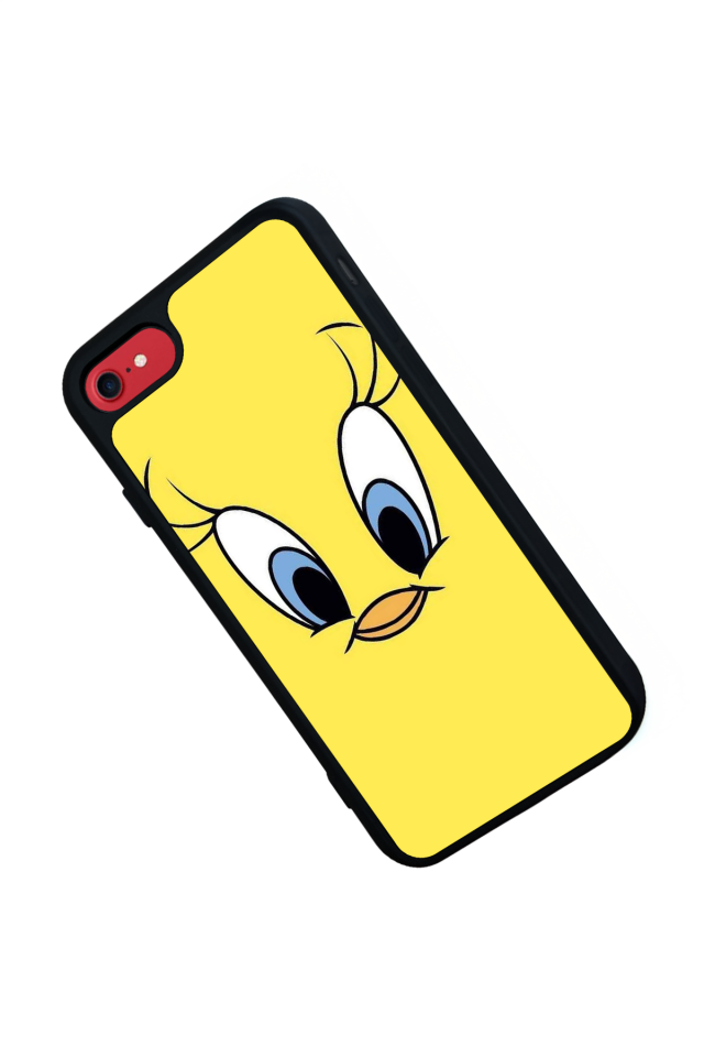 iPhone SE Uyumlu Tweety Tasarımlı Glossy Premium Kılıf
