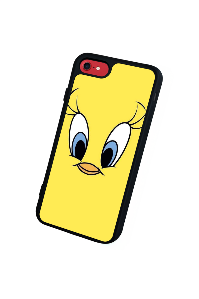 iPhone SE Uyumlu Tweety Tasarımlı Glossy Premium Kılıf