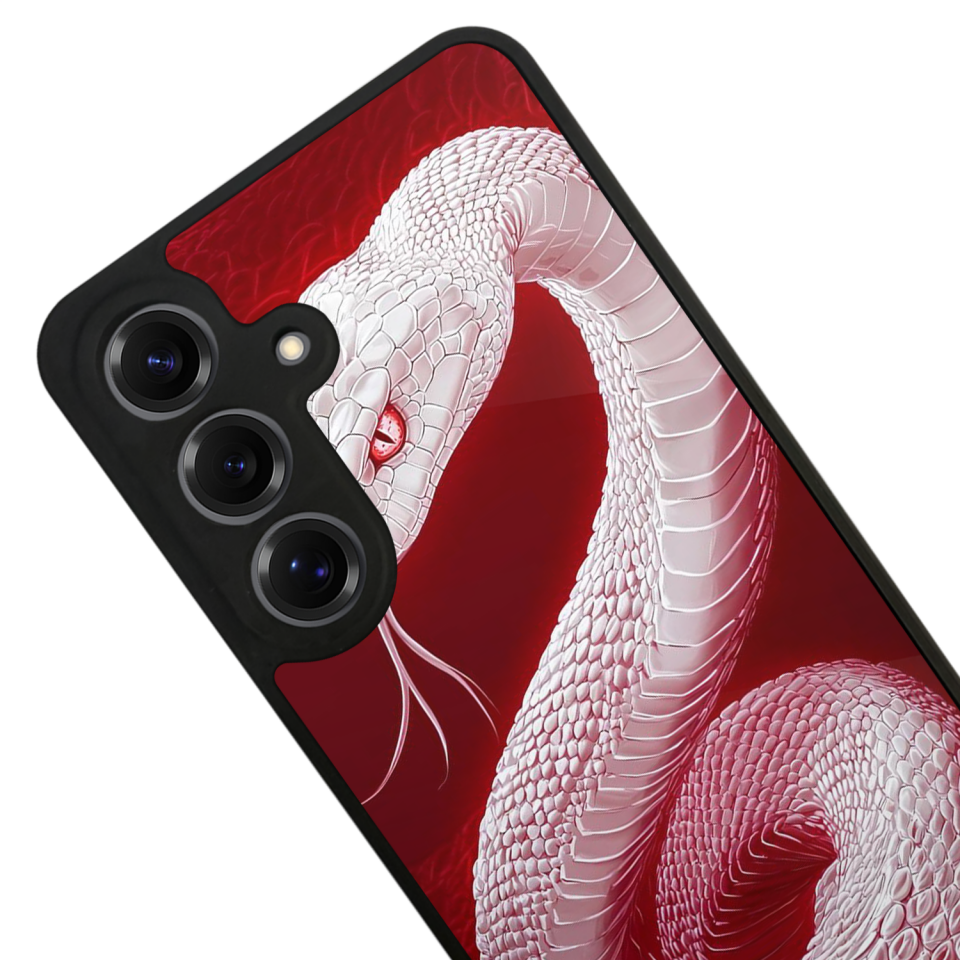 Samsung Galaxy S25 Uyumlu Yılan Tasarımlı Glossy Premium Kılıf