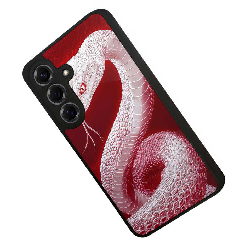 Samsung Galaxy S25 Uyumlu Yılan Tasarımlı Glossy Premium Kılıf