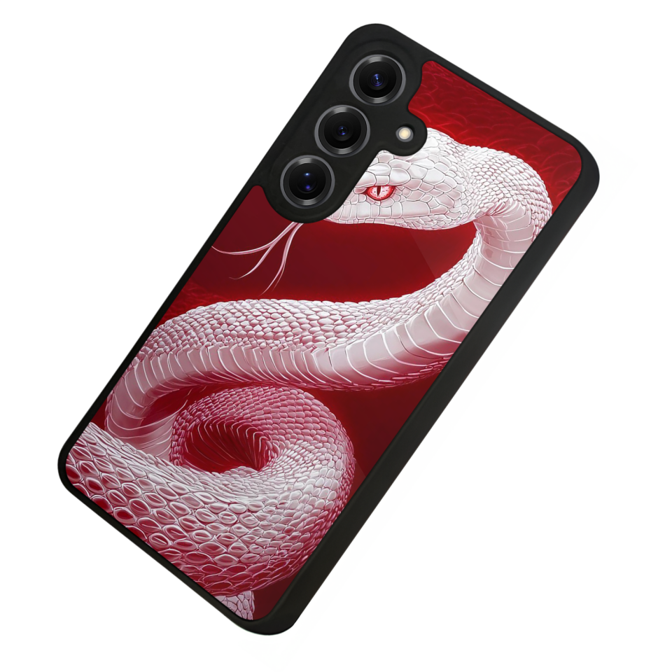 Samsung Galaxy S25 Uyumlu Yılan Tasarımlı Glossy Premium Kılıf