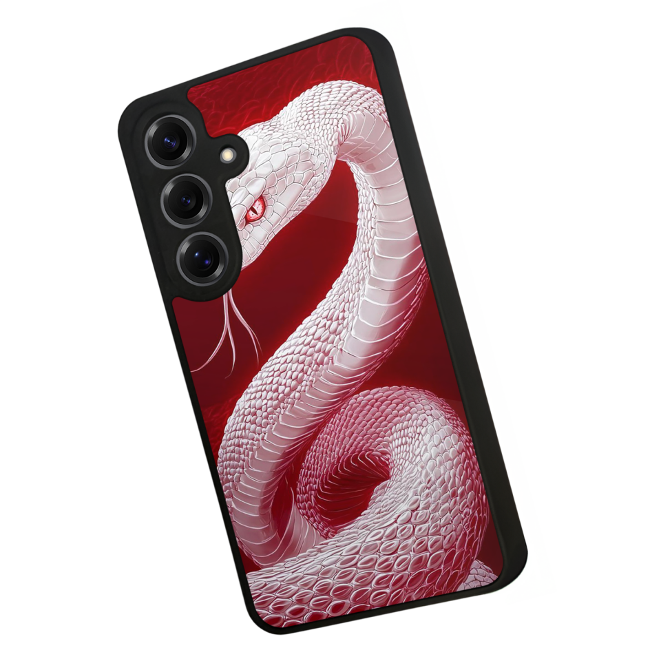 Samsung Galaxy S25 Uyumlu Yılan Tasarımlı Glossy Premium Kılıf