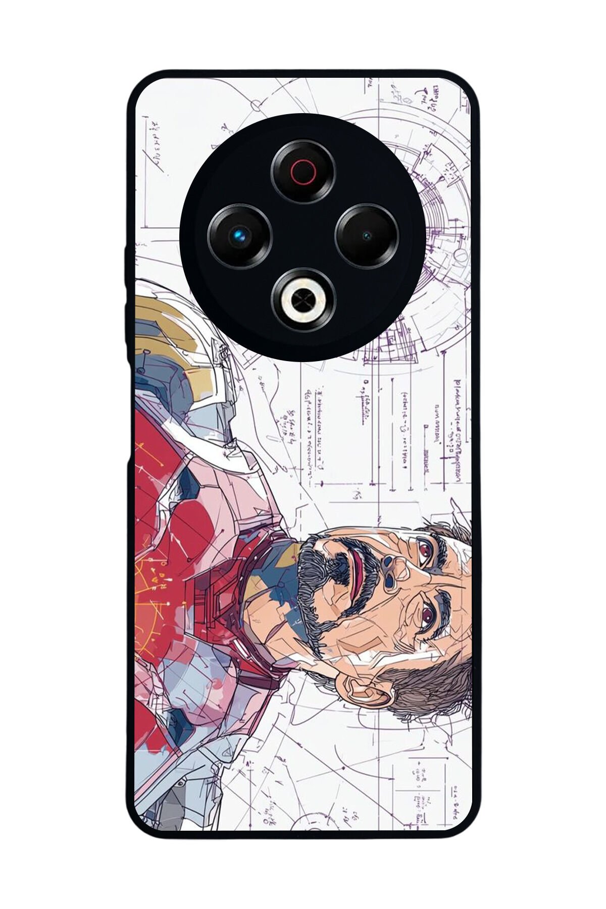 Tecno Spark 30 Uyumlu Iron Man ( Demir Adam ) Tasarımlı Glossy Premium Kılıf
