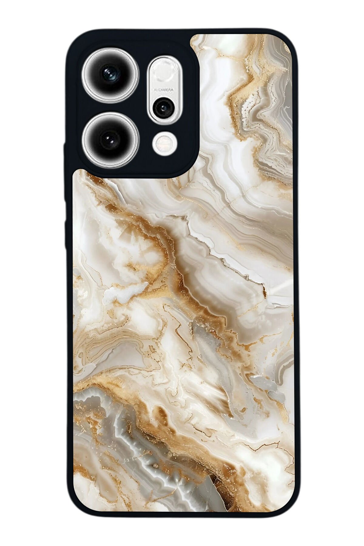 Oppo Reno 14 Uyumlu Mermer Marble Tasarımlı Glossy Premium Kılıf
