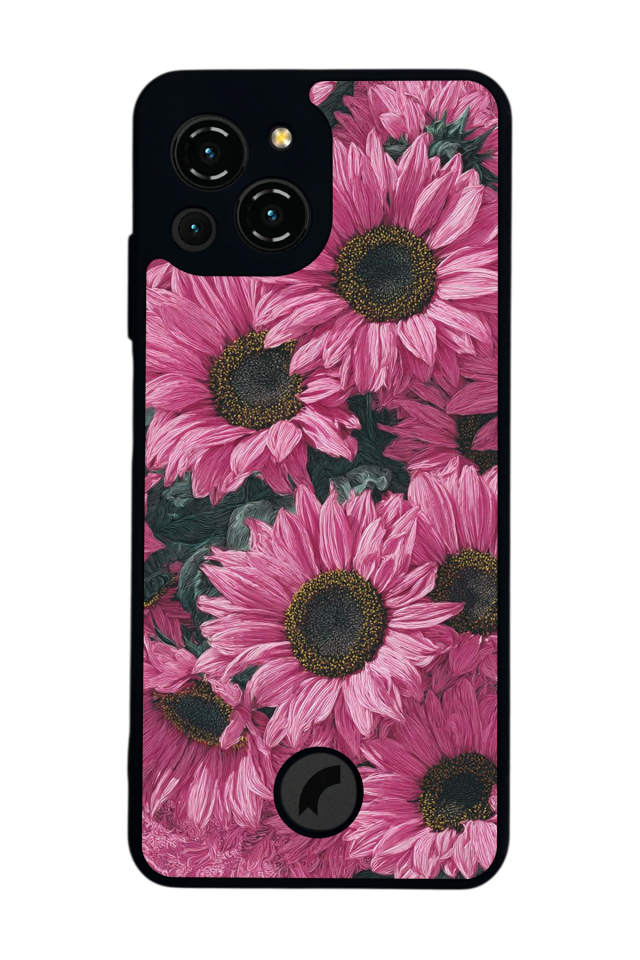 Reeder S23 Pro Max Uyumlu Cicek Tasarımlı Glossy Premium Kılıf