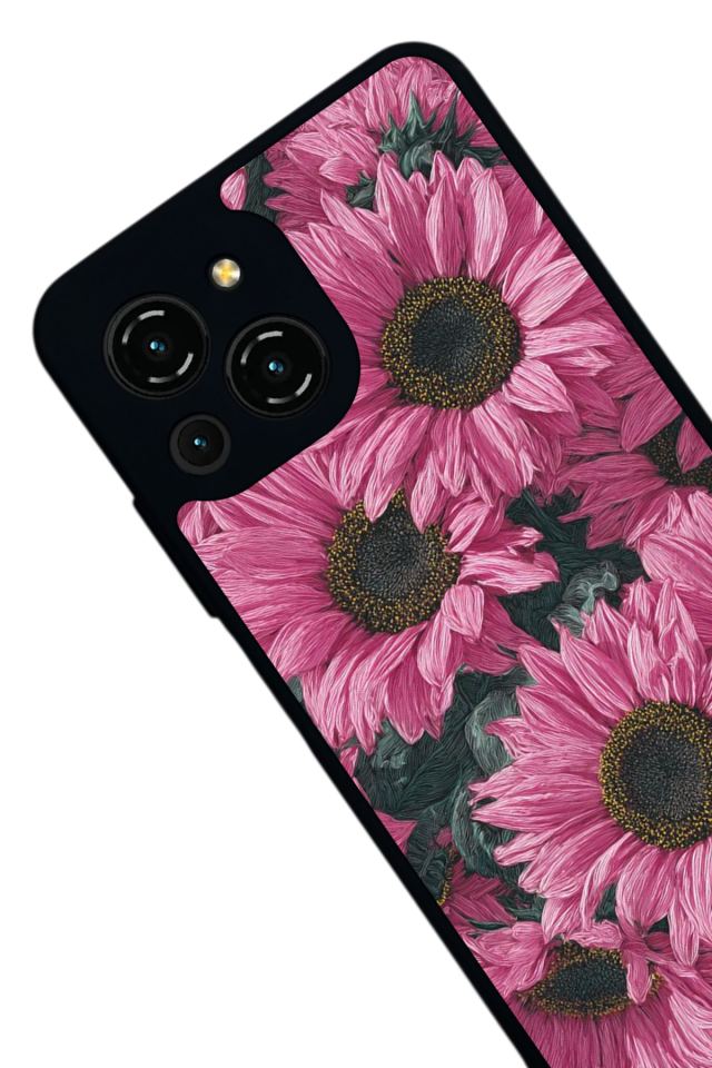 Reeder S23 Pro Max Uyumlu Cicek Tasarımlı Glossy Premium Kılıf