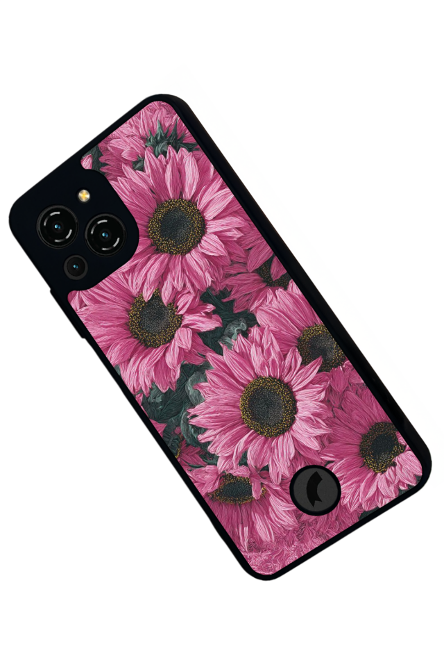 Reeder S23 Pro Max Uyumlu Cicek Tasarımlı Glossy Premium Kılıf