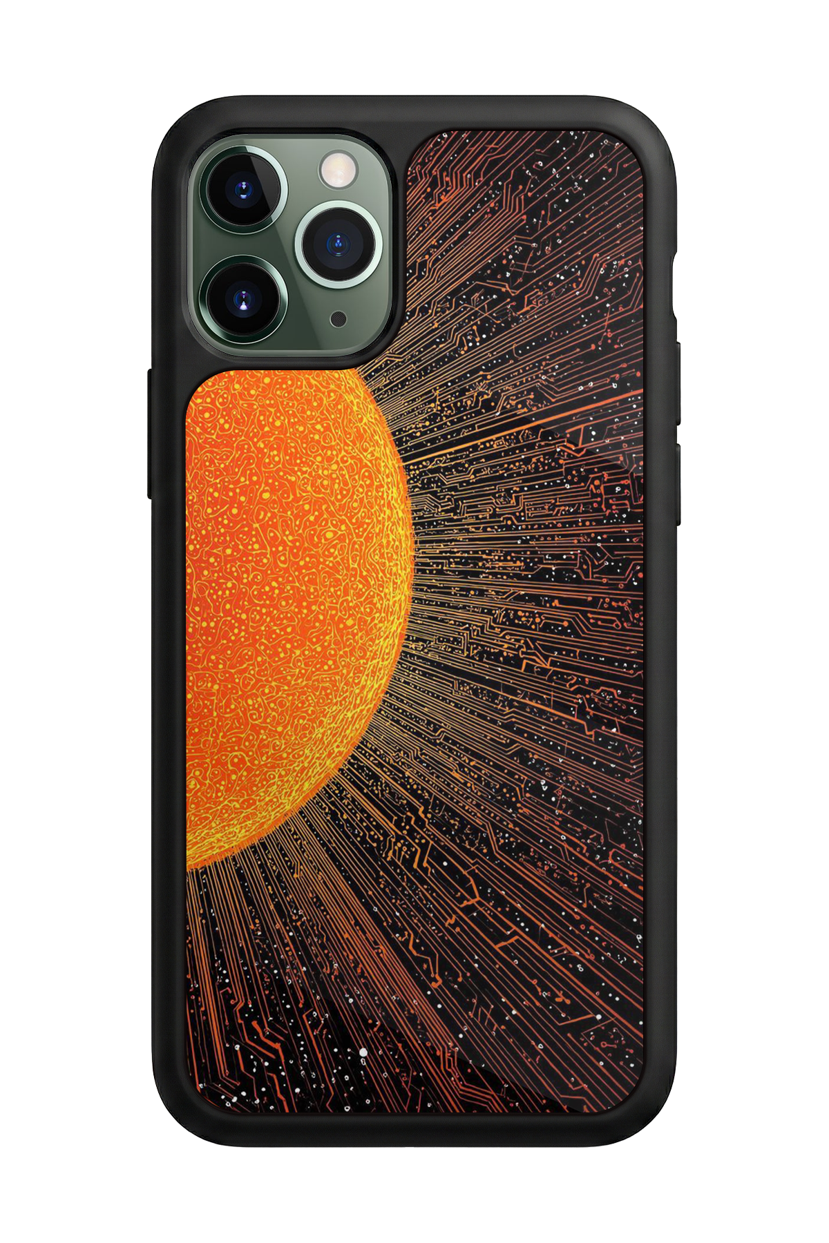 iPhone 11 Pro Max Uyumlu Güneş Tasarımlı Glossy Premium Kılıf
