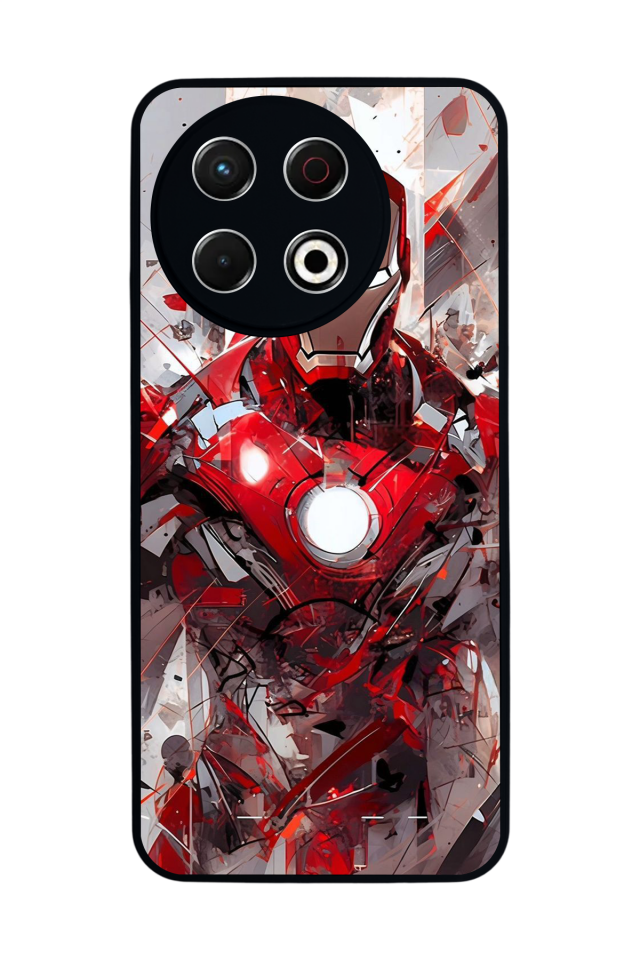 Tecno Spark 30 Pro Uyumlu Iron Man ( Demir Adam ) Tasarımlı Glossy Premium Kılıf