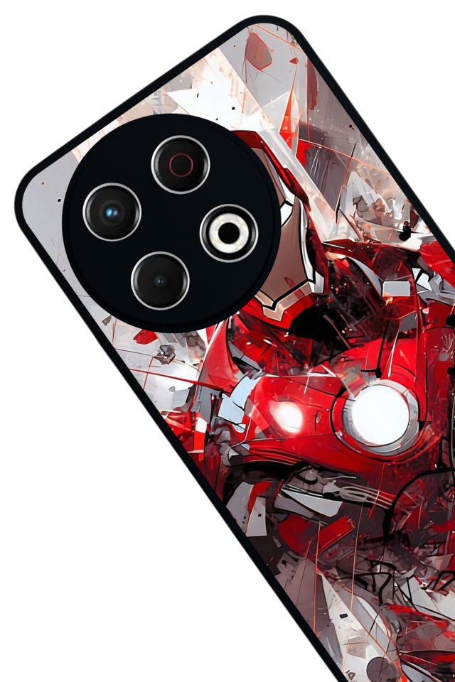 Tecno Spark 30 Pro Uyumlu Iron Man ( Demir Adam ) Tasarımlı Glossy Premium Kılıf