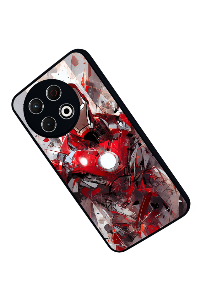 Tecno Spark 30 Pro Uyumlu Iron Man ( Demir Adam ) Tasarımlı Glossy Premium Kılıf
