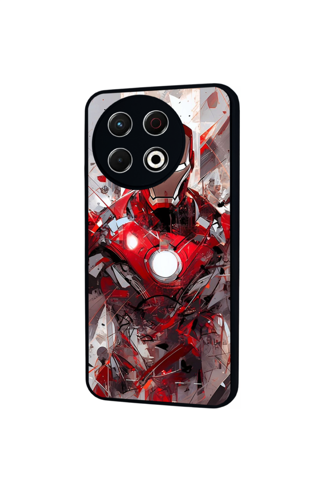 Tecno Spark 30 Pro Uyumlu Iron Man ( Demir Adam ) Tasarımlı Glossy Premium Kılıf
