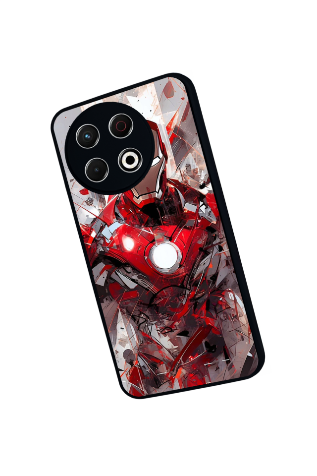 Tecno Spark 30 Pro Uyumlu Iron Man ( Demir Adam ) Tasarımlı Glossy Premium Kılıf