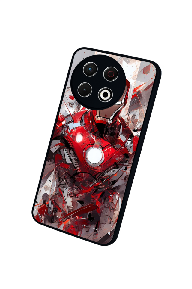 Tecno Spark 30 Pro Uyumlu Iron Man ( Demir Adam ) Tasarımlı Glossy Premium Kılıf