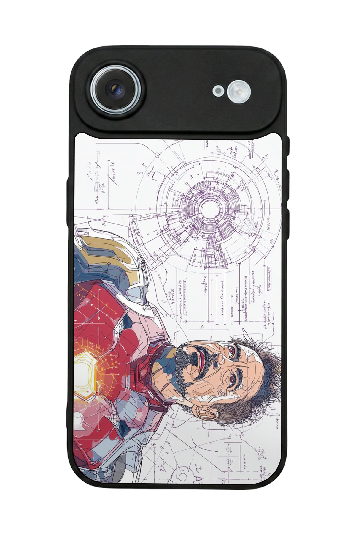 iPhone 17 Air Uyumlu Iron Man ( Demir Adam ) Tasarımlı Glossy Premium Kılıf
