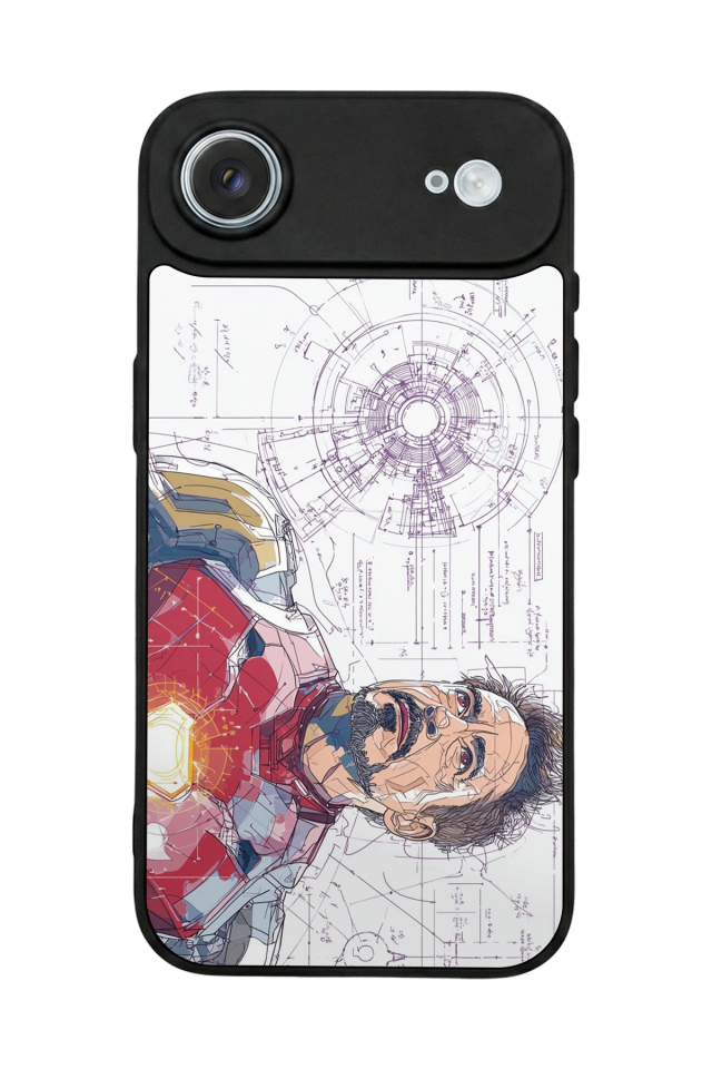 iPhone 17 Air Uyumlu Iron Man ( Demir Adam ) Tasarımlı Glossy Premium Kılıf