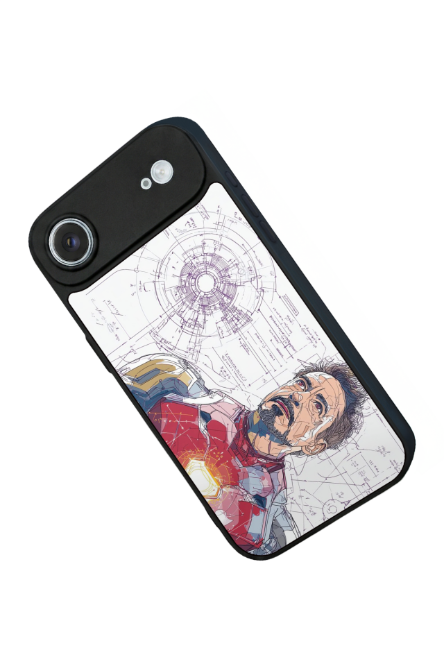 iPhone 17 Air Uyumlu Iron Man ( Demir Adam ) Tasarımlı Glossy Premium Kılıf