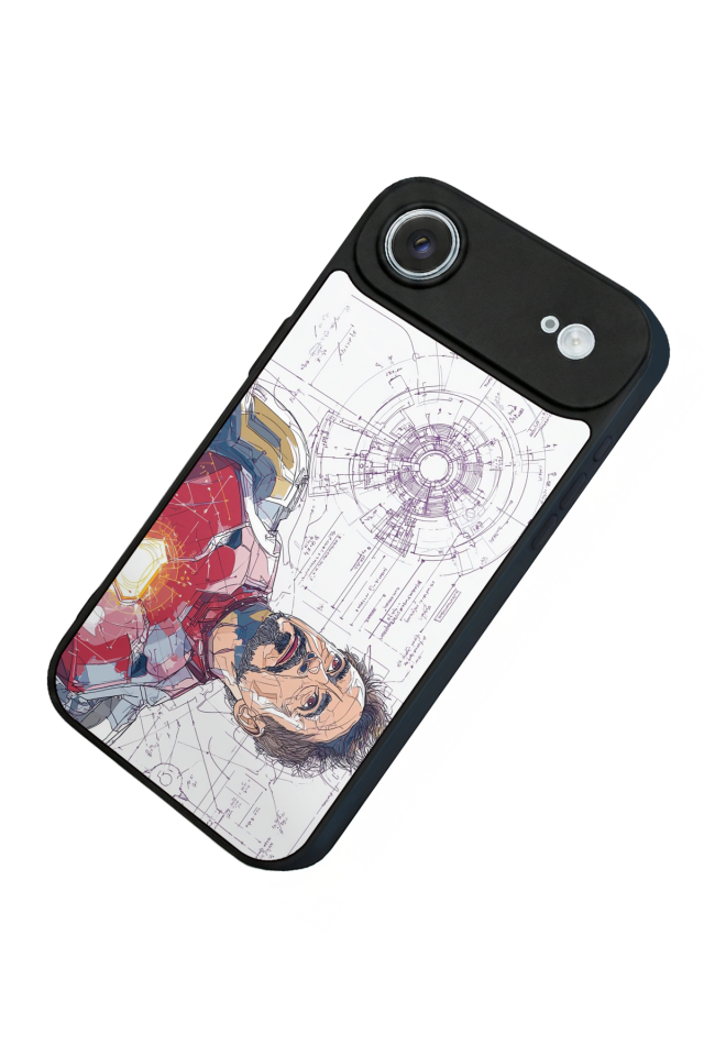 iPhone 17 Air Uyumlu Iron Man ( Demir Adam ) Tasarımlı Glossy Premium Kılıf