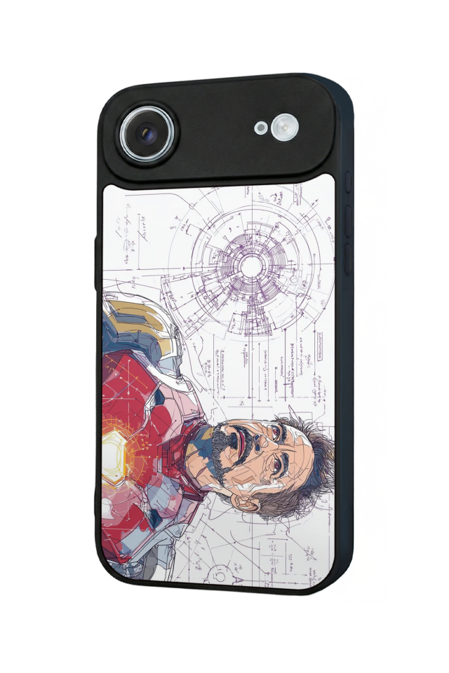 iPhone 17 Air Uyumlu Iron Man ( Demir Adam ) Tasarımlı Glossy Premium Kılıf