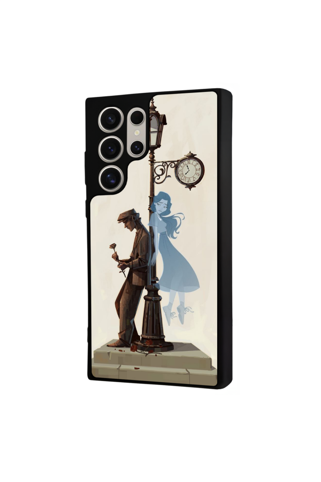 Samsung Galaxy S22 Ultra Uyumlu  Kalp Love Tasarımlı Glossy Premium Kılıf