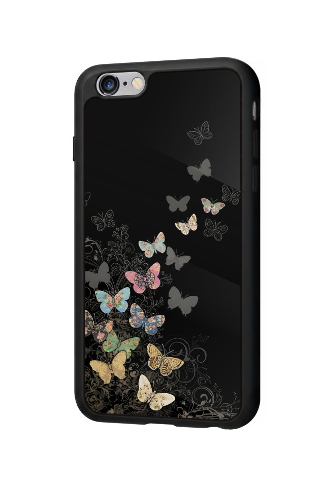 iPhone 6 Plus Uyumlu Kelebek Tasarımlı Glossy Premium Kılıf