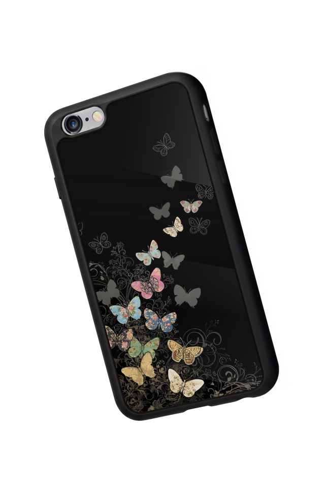 iPhone 6 Plus Uyumlu Kelebek Tasarımlı Glossy Premium Kılıf