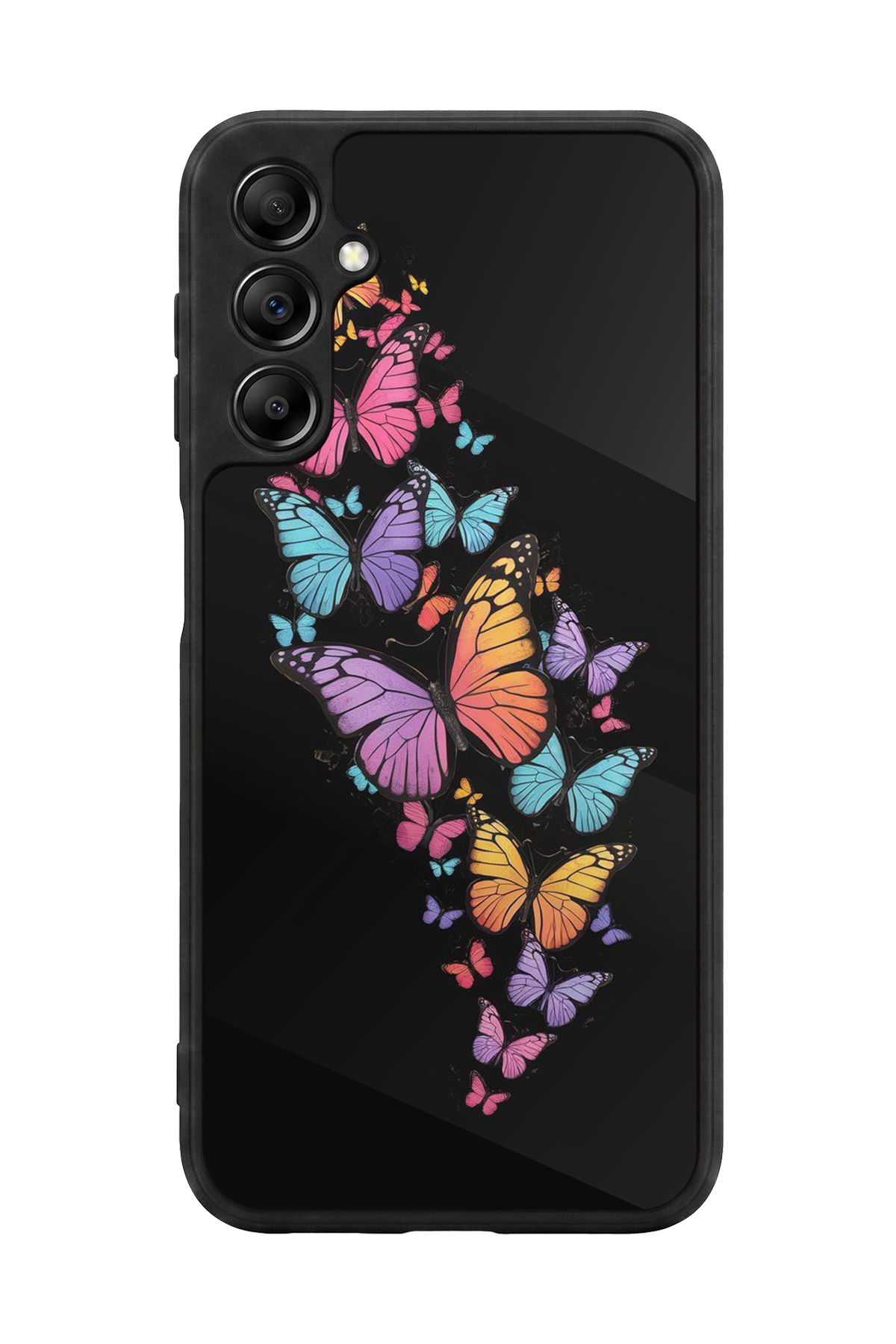 Samsung Galaxy A14 Uyumlu Kelebek Tasarımlı Glossy Premium Kılıf