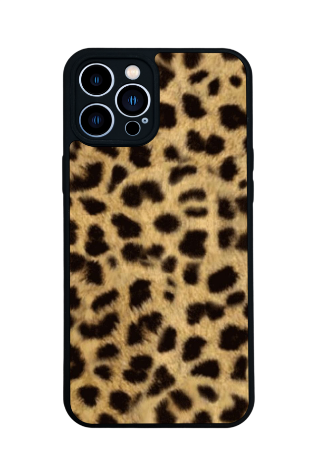 iPhone 13 Pro Max Uyumlu Leopar Tasarımlı Glossy Premium Kılıf