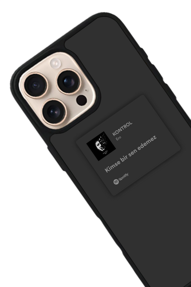 iPhone 16 Pro Max Uyumlu Sarki Sozleri Tasarımlı Glossy Premium Kılıf