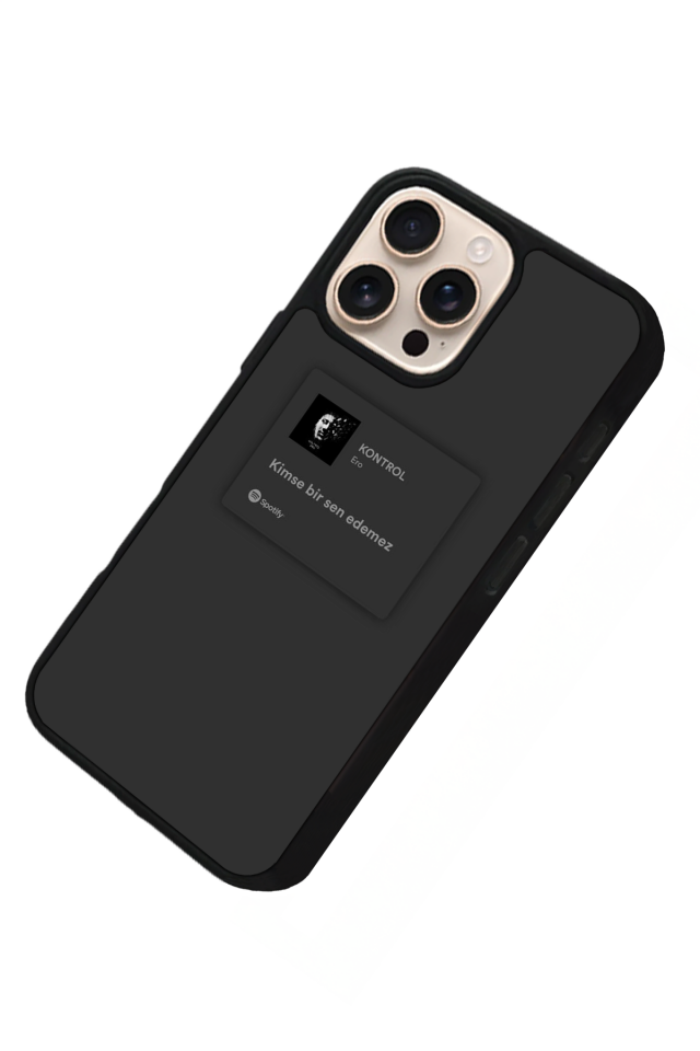 iPhone 16 Pro Max Uyumlu Sarki Sozleri Tasarımlı Glossy Premium Kılıf