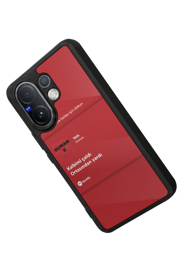 Vivo V60 Uyumlu Sarki Sozleri Tasarımlı Glossy Premium Kılıf