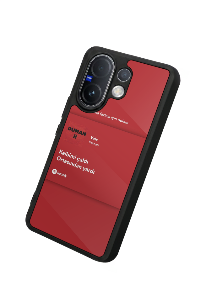 Vivo V60 Uyumlu Sarki Sozleri Tasarımlı Glossy Premium Kılıf