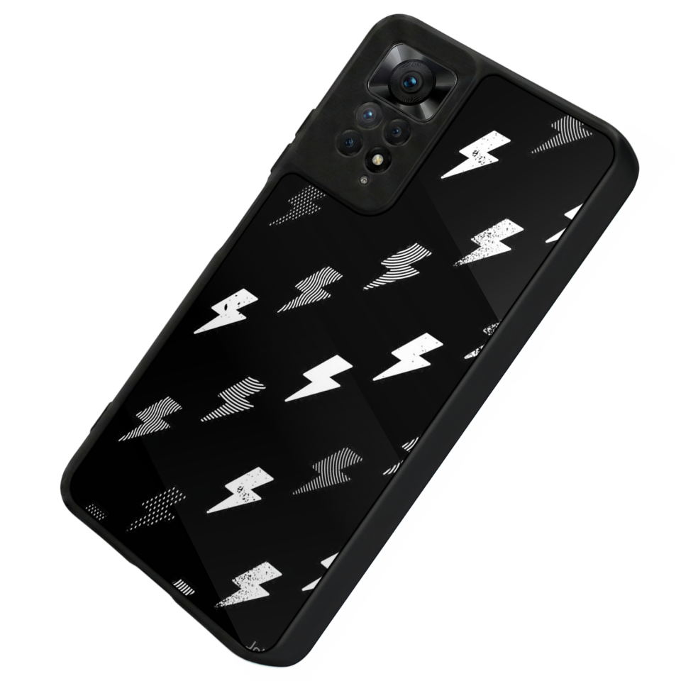 Xiaomi Redmi Note 11 Pro Uyumlu Simsek Tasarımlı Glossy Premium Kılıf