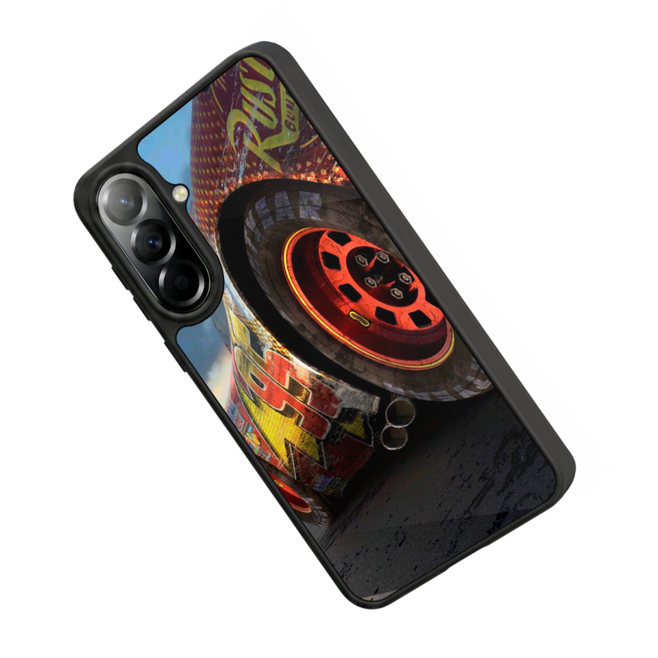 Samsung Galaxy A57 Uyumlu Şimsek McQueen Tasarımlı Glossy Premium Kılıf