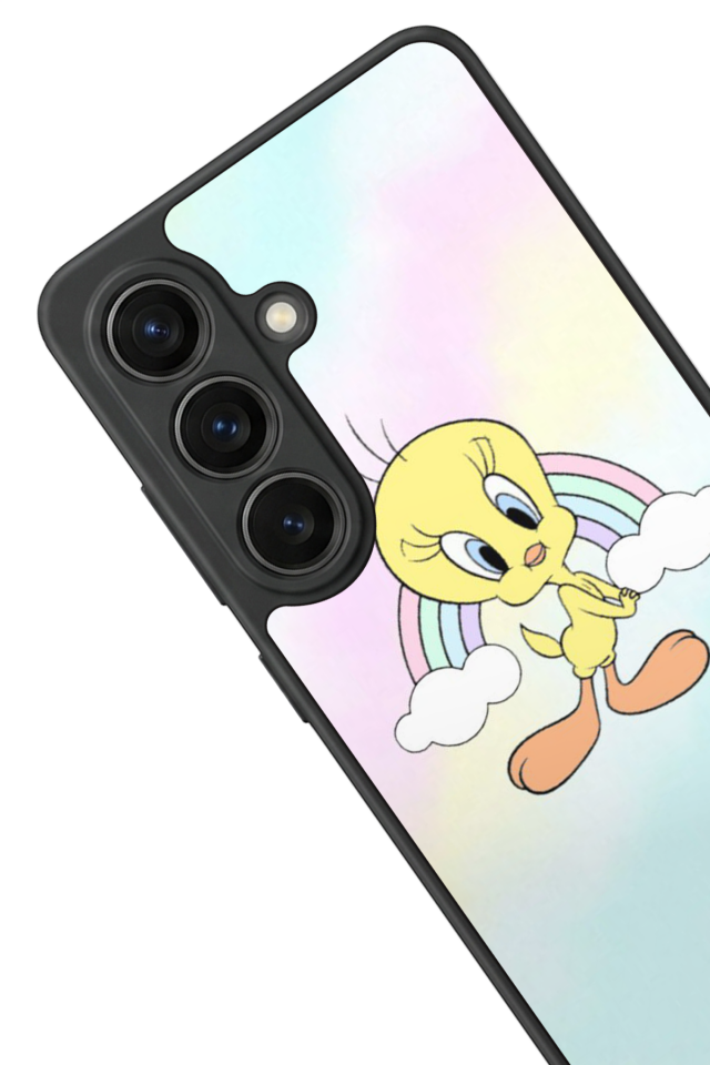 Samsung Galaxy S26 Uyumlu Tweety Tasarımlı Glossy Premium Kılıf
