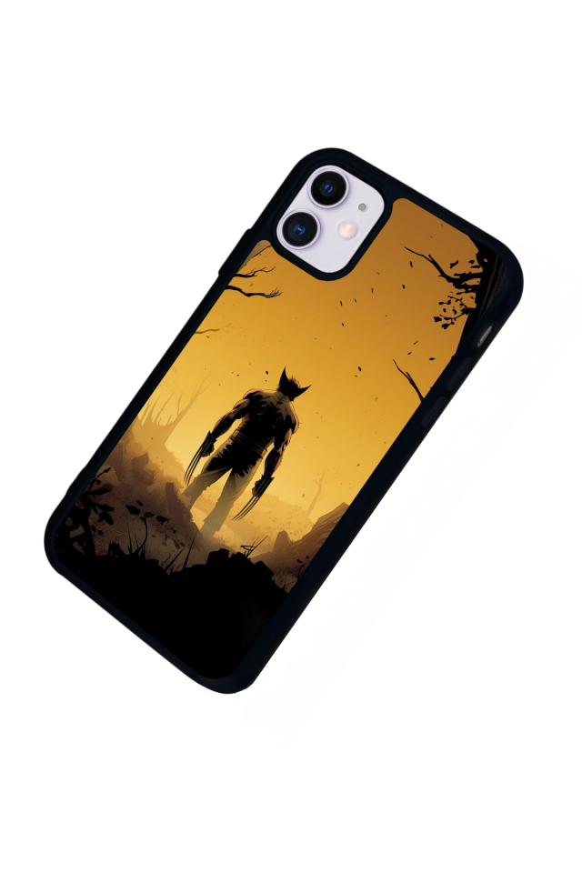 iPhone 11 Uyumlu Wolverine Tasarımlı Glossy Premium Kılıf