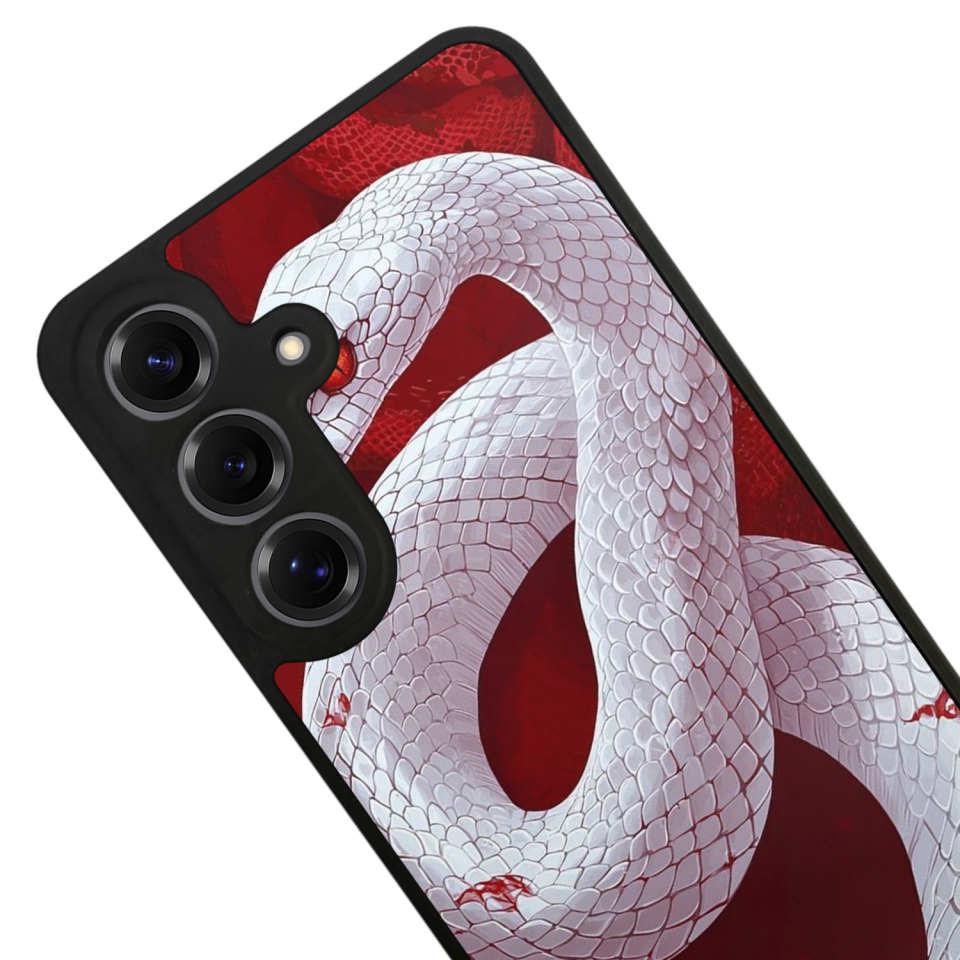 Samsung Galaxy S25 Uyumlu Yılan Tasarımlı Glossy Premium Kılıf