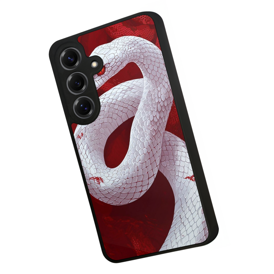 Samsung Galaxy S25 Uyumlu Yılan Tasarımlı Glossy Premium Kılıf