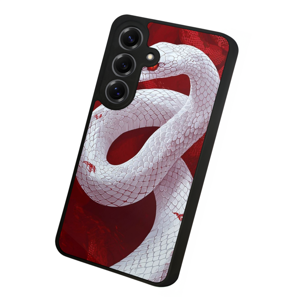 Samsung Galaxy S25 Uyumlu Yılan Tasarımlı Glossy Premium Kılıf