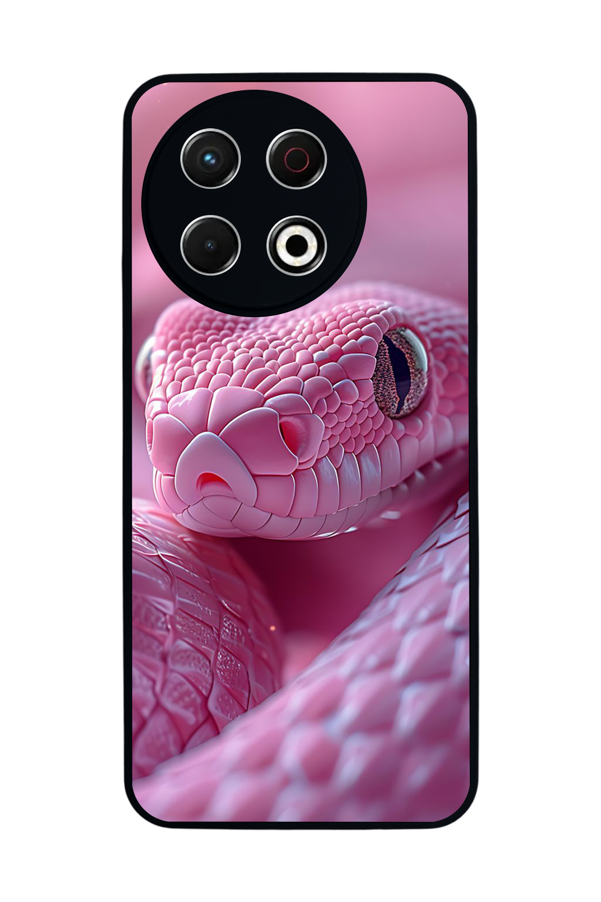 Tecno Spark 30 Pro Uyumlu Yılan Tasarımlı Glossy Premium Kılıf