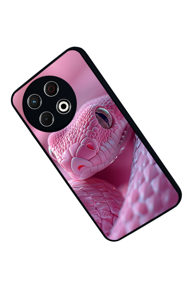 Tecno Spark 30 Pro Uyumlu Yılan Tasarımlı Glossy Premium Kılıf