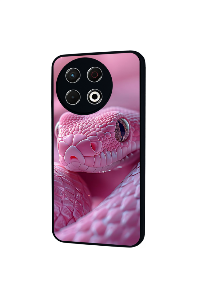 Tecno Spark 30 Pro Uyumlu Yılan Tasarımlı Glossy Premium Kılıf