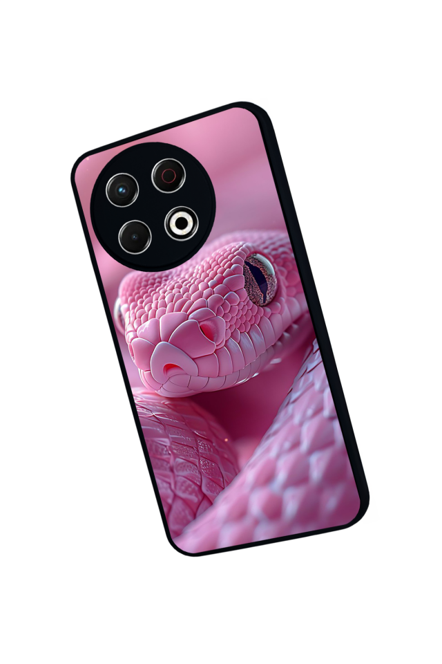Tecno Spark 30 Pro Uyumlu Yılan Tasarımlı Glossy Premium Kılıf