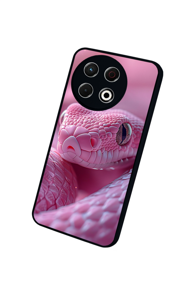 Tecno Spark 30 Pro Uyumlu Yılan Tasarımlı Glossy Premium Kılıf